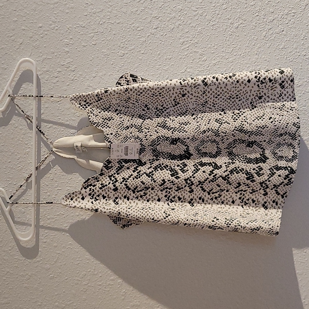 NWT J. Crew Scalloped Snake Print Tank